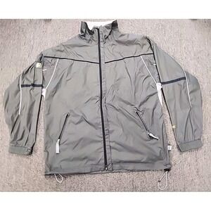 686 Jacket Unisex Large L Full Zip Lightweight Ski Coat Olive Green Vented